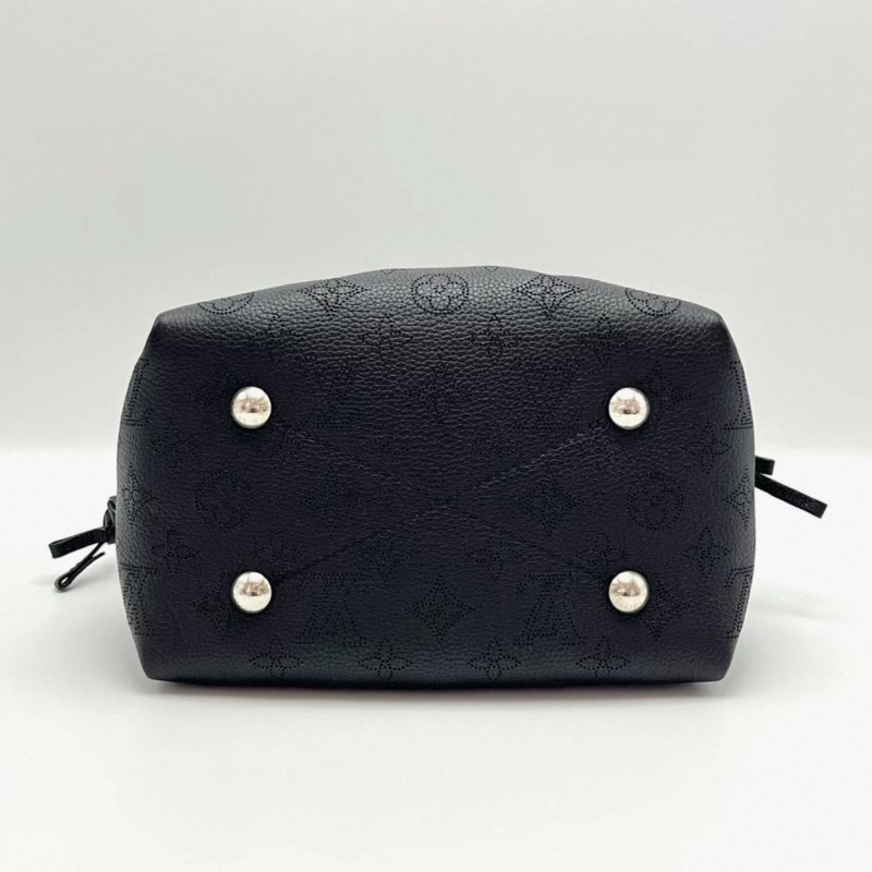 LV Bella月光女神鏤空黑銀水桶包 芯片款22*20*13 98新配件盒子塵袋-4