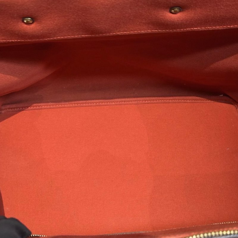 LV 老花棕棋盤手提包 38*35*23 98新配件鎖鑰匙塵袋-4