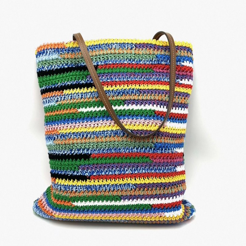 MIUMIU 彩虹編織托特肩背包33*41*2 99新配件塵袋-5