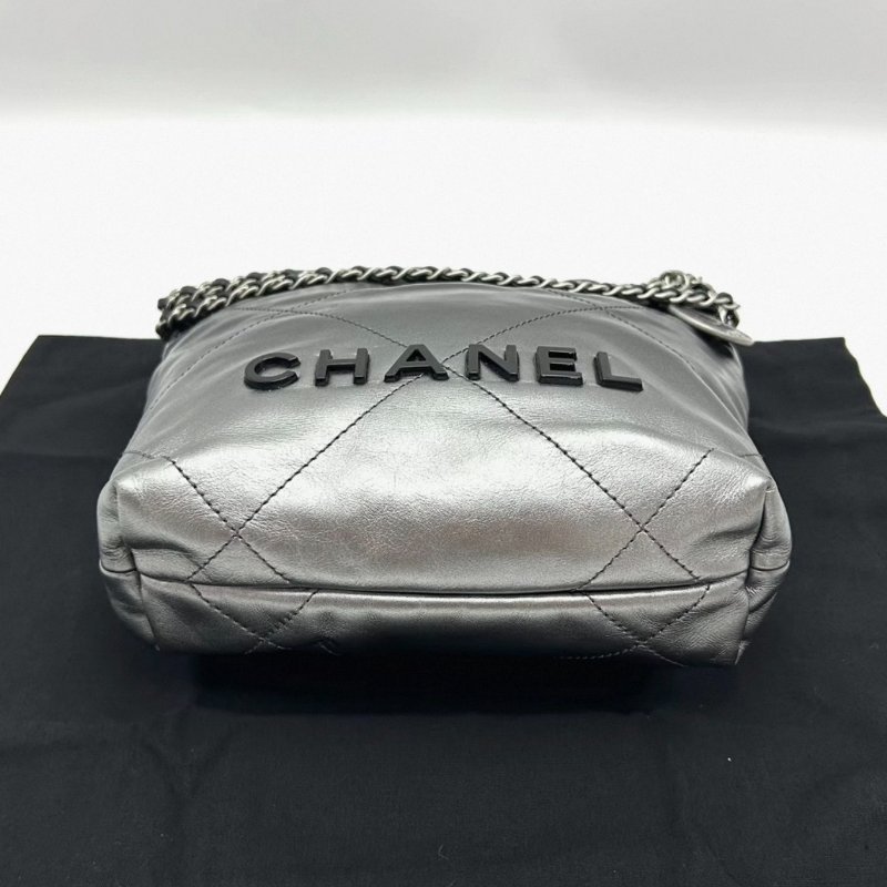 CHANEL漸變色22bagmini垃圾袋肩背斜背包 17*19*6 98新配件盒子塵袋-5