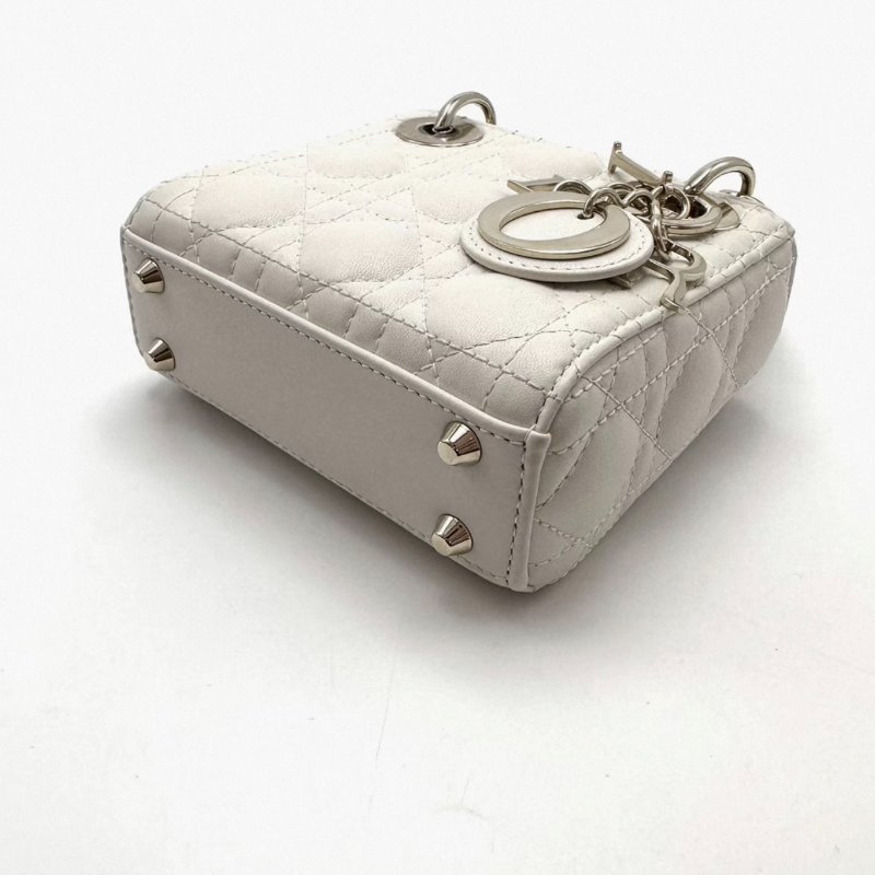 DIOR 超mini三格黛妃手提斜背包12*10*5 99新配件塵袋吊牌盒子-1