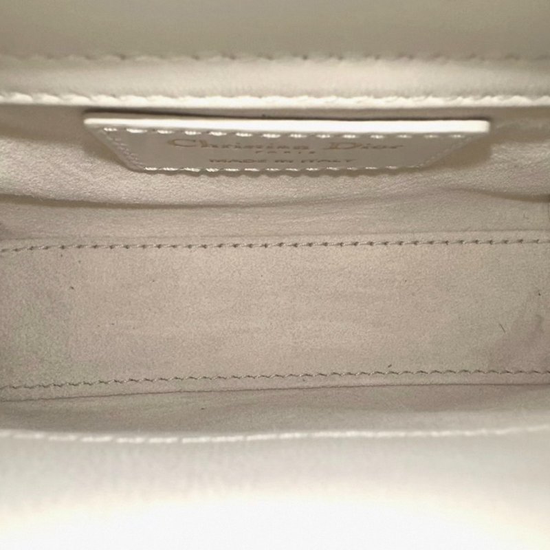 DIOR 超mini三格黛妃手提斜背包12*10*5 99新配件塵袋吊牌盒子-5