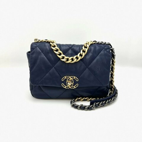 CHANEL 19bag小號手提肩背斜背包 25*15*7 98新配件塵袋