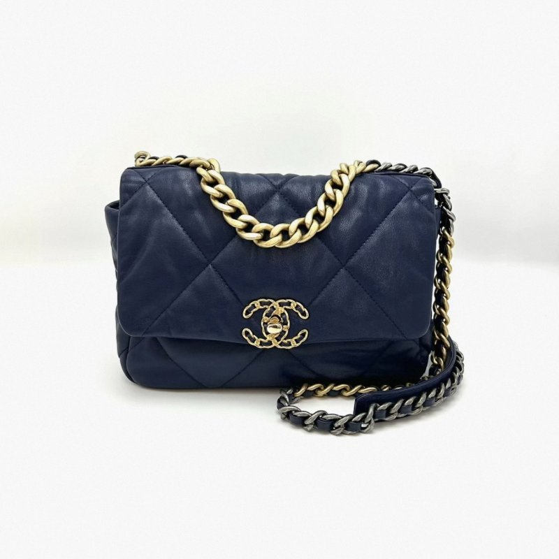 CHANEL 19bag小號手提肩背斜背包 25*15*7 98新配件塵袋-0