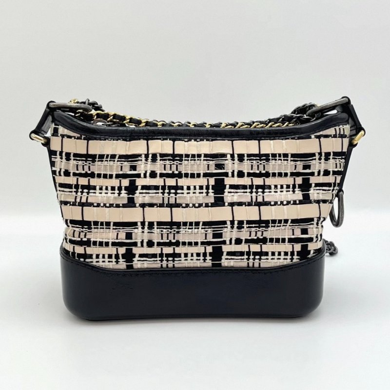 CHANEL 拼色流浪小號肩背斜背包20*15*8 98新配件塵袋保卡-3