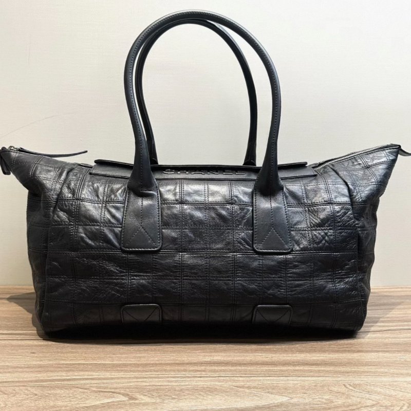 CHANEL 黑色肩背托特包 40*26*20 98新配件塵袋-4