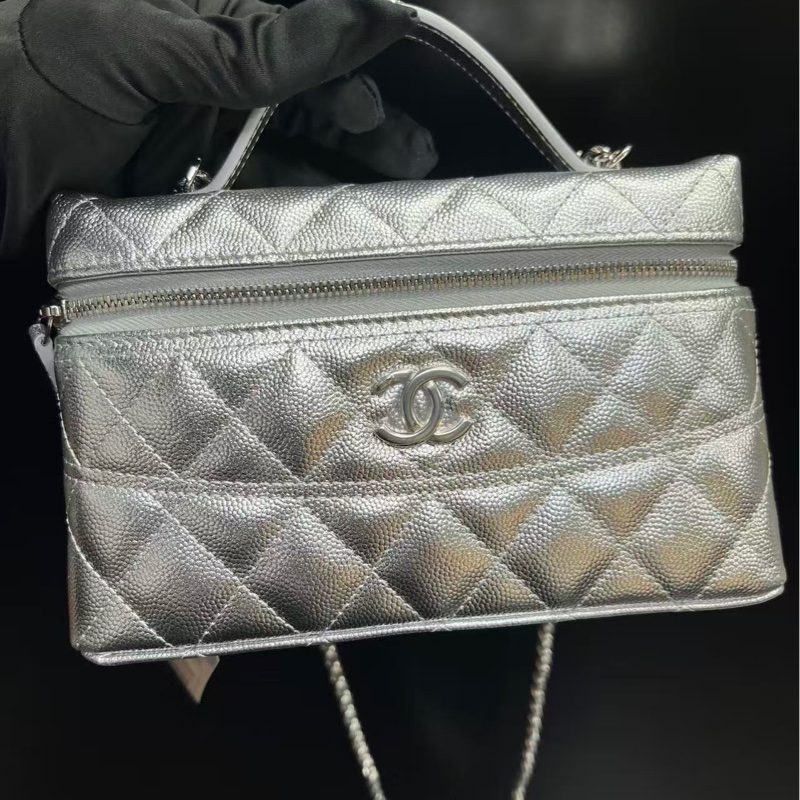 Chanel香奈兒26C限定銀色LP長盒子-1