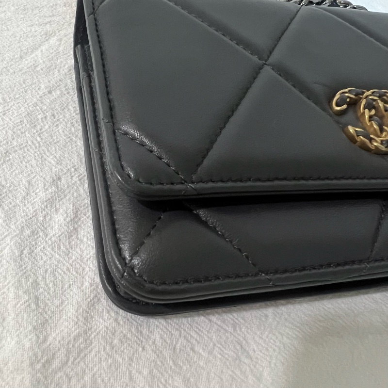 ෆ Chanel 19 woc 灰色-9