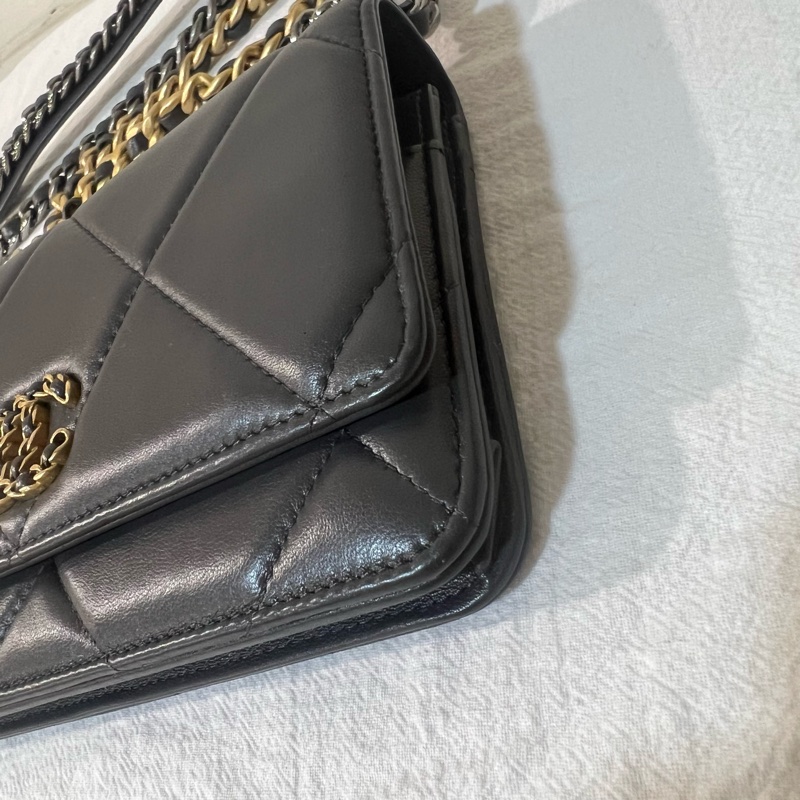 ෆ Chanel 19 woc 灰色-11