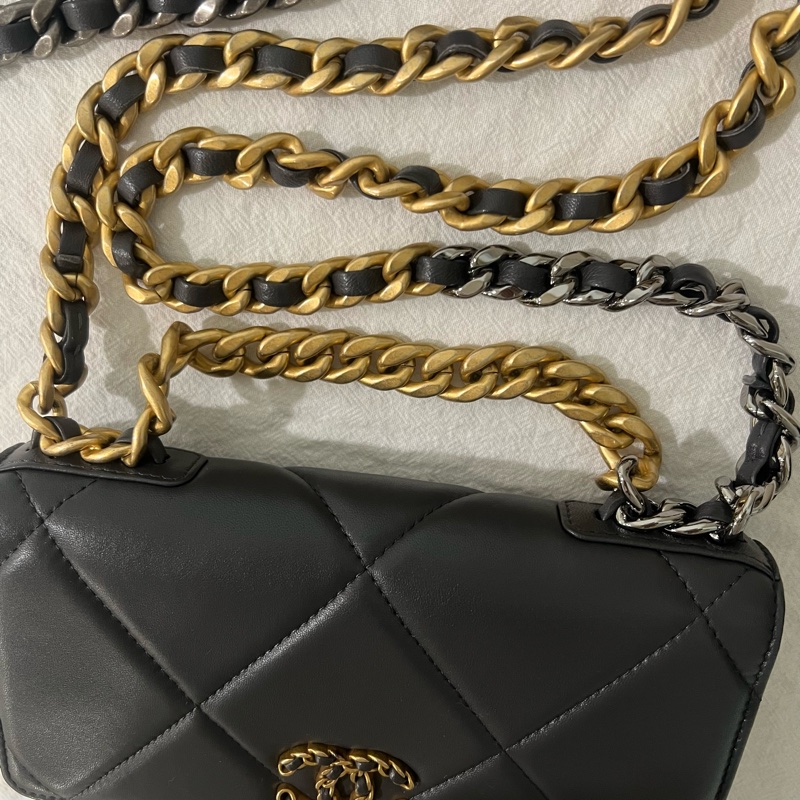 ෆ Chanel 19 woc 灰色-13