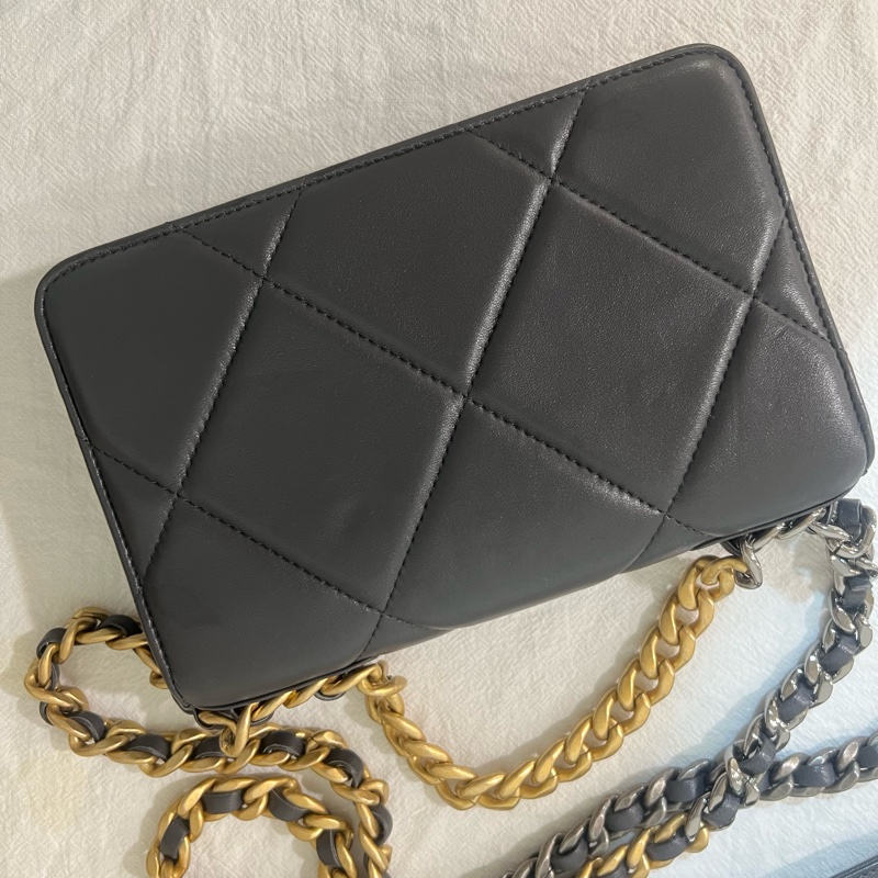 ෆ Chanel 19 woc 灰色-15