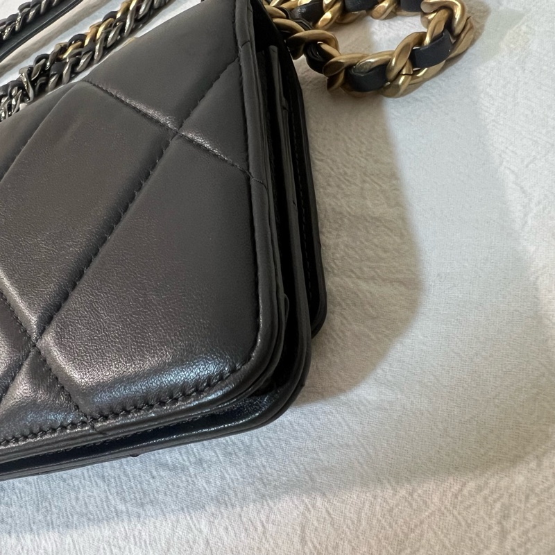 ෆ Chanel 19 woc 灰色-17