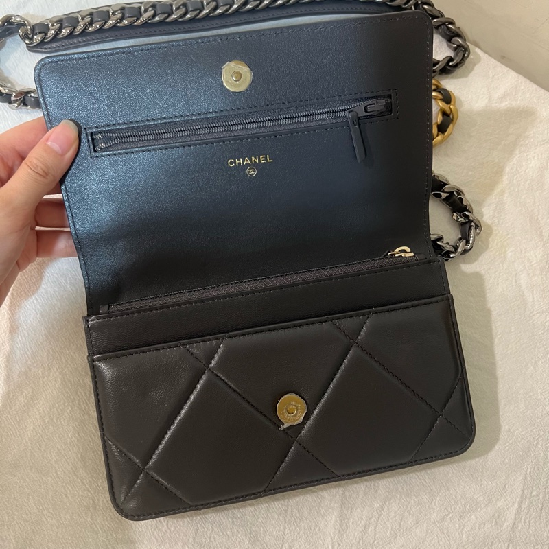 ෆ Chanel 19 woc 灰色-18