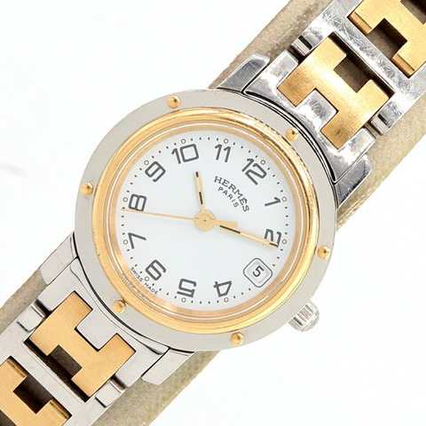 愛馬仕女士 Clipper 系列腕錶 CL4.220 不鏽鋼石英錶