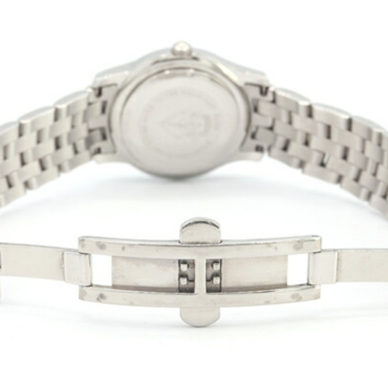 Gucci 女士腕錶，鑲嵌 11 顆鑽石，5500L 不鏽鋼錶殼，石英機芯，日期顯示，指針式，銀色金屬錶帶-2