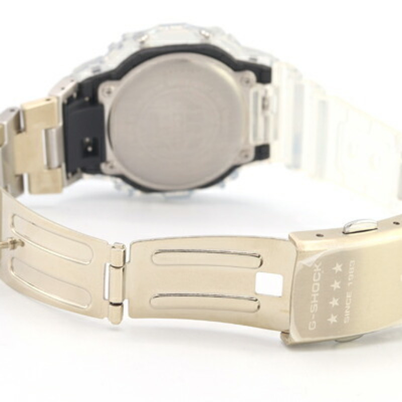 卡西歐男士40週年紀念版透明混色G-Shock 5600系列DWE 5640RX 7JR碳纖維樹脂石英數位手錶-2