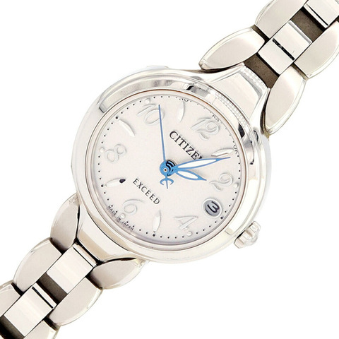 西鐵城小姐 Exceed ES8040 54A 超級鈦金屬光動能腕錶，電波校時，太陽能動力，女士款