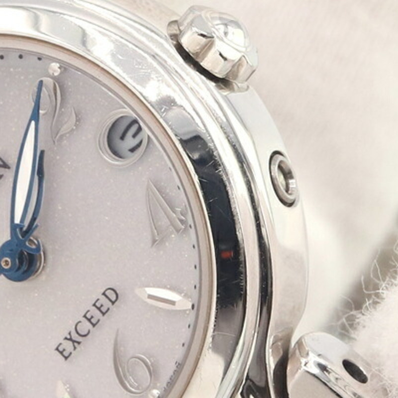 西鐵城小姐 Exceed ES8040 54A 超級鈦金屬光動能腕錶，電波校時，太陽能動力，女士款-4