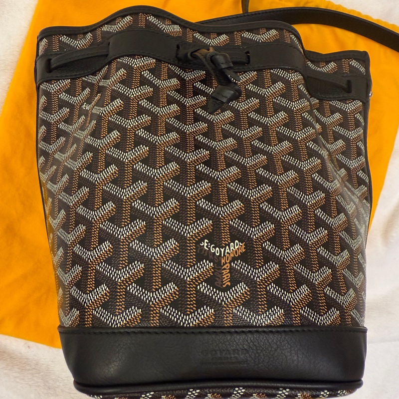 Goyard petit flot bucket 黑色 水桶袋-11