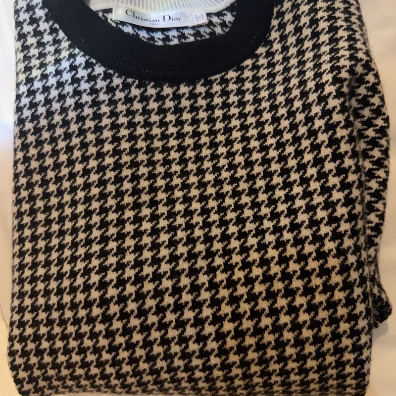 Dior羊毛千鳥紋毛衣-3