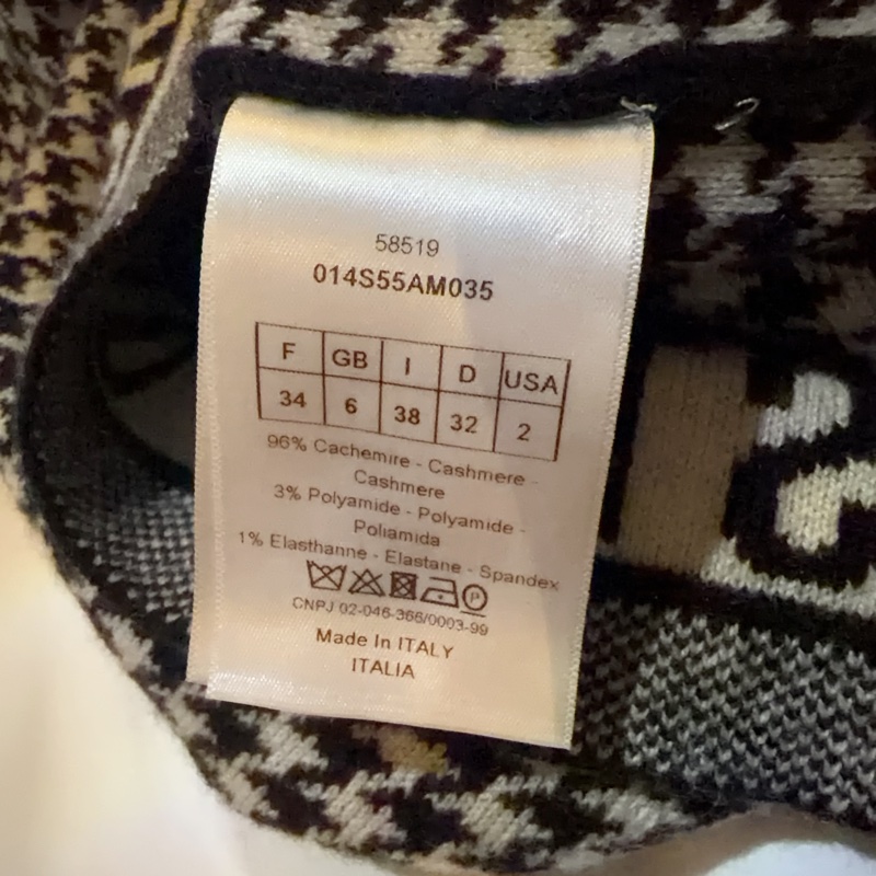 Dior羊毛千鳥紋毛衣-8
