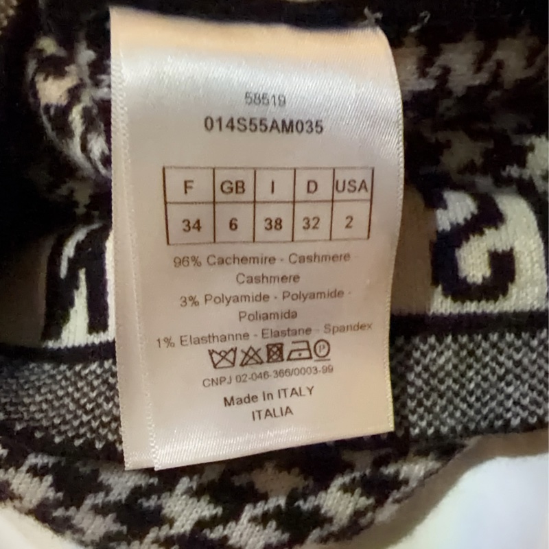 Dior羊毛千鳥紋毛衣-11