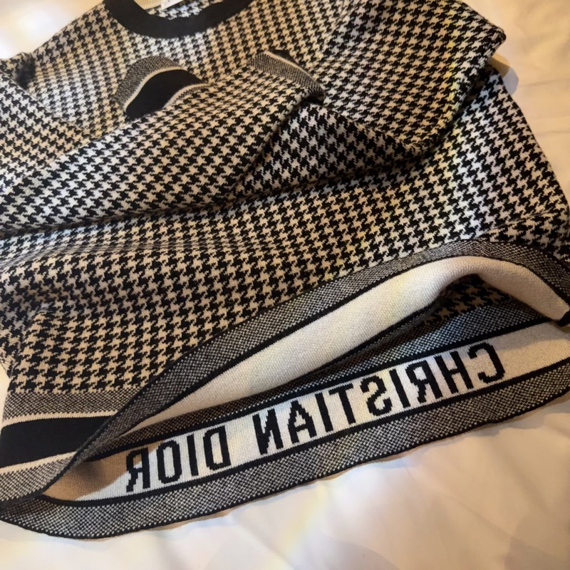 Dior羊毛千鳥紋毛衣-12