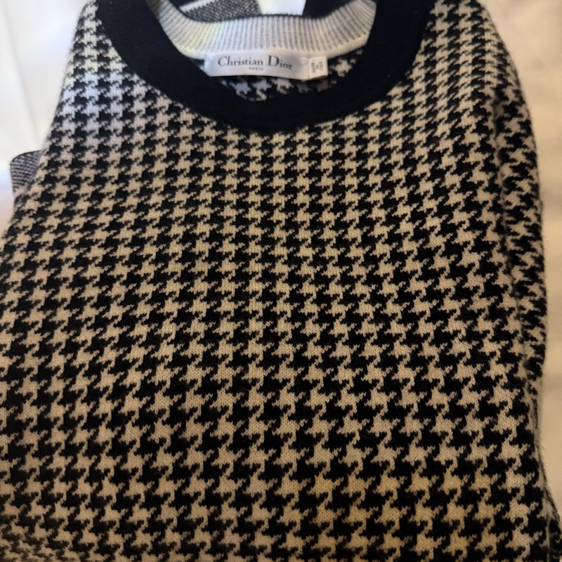 Dior羊毛千鳥紋毛衣-16