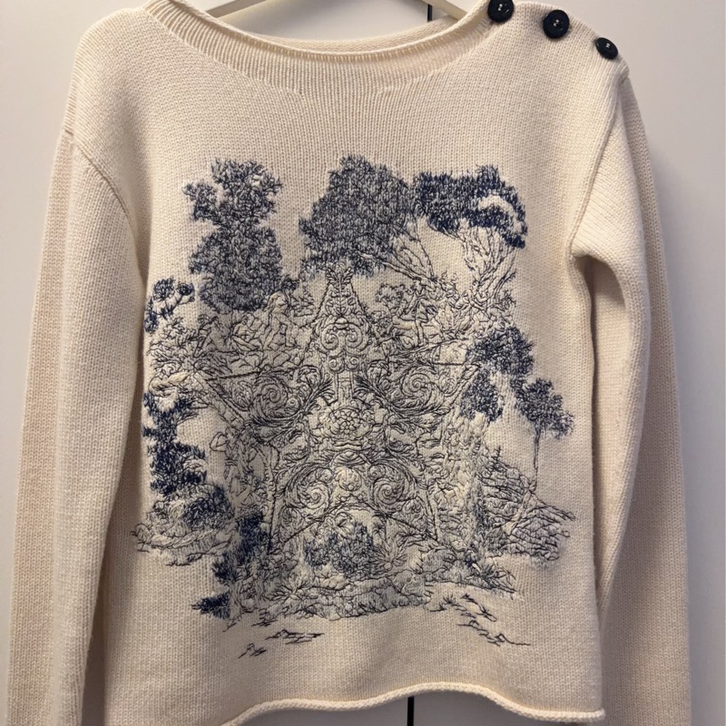 Dior刺繡羊毛衣-0