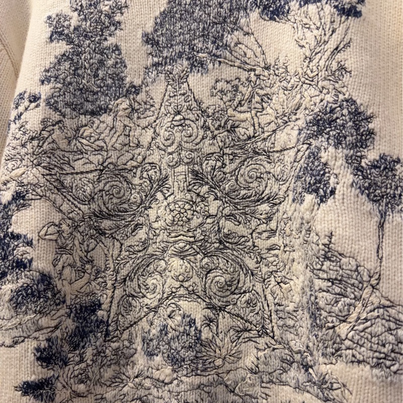 Dior刺繡羊毛衣-1