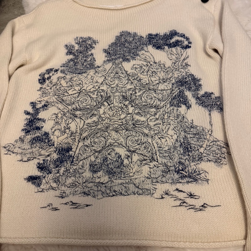 Dior刺繡羊毛衣-2