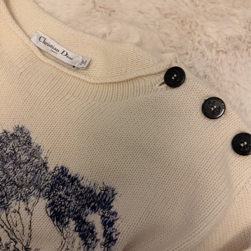 Dior刺繡羊毛衣-3