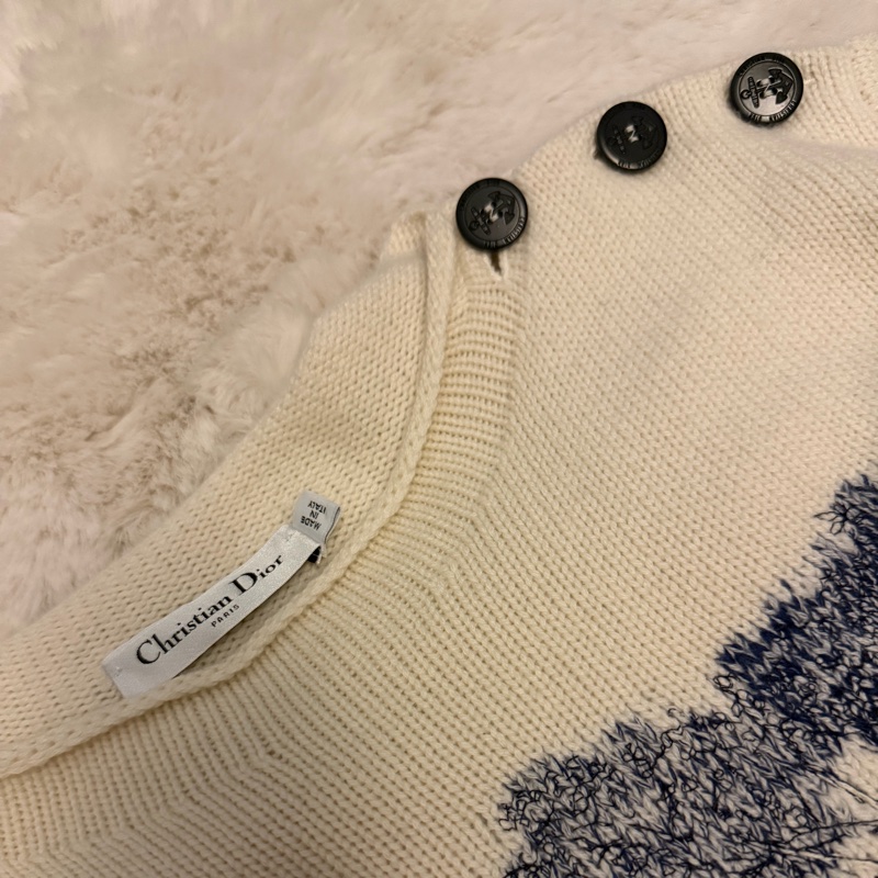 Dior刺繡羊毛衣-7