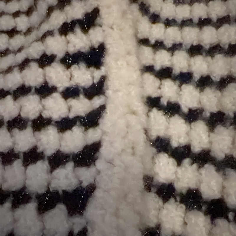 Chanel 黑白編織圍巾-3