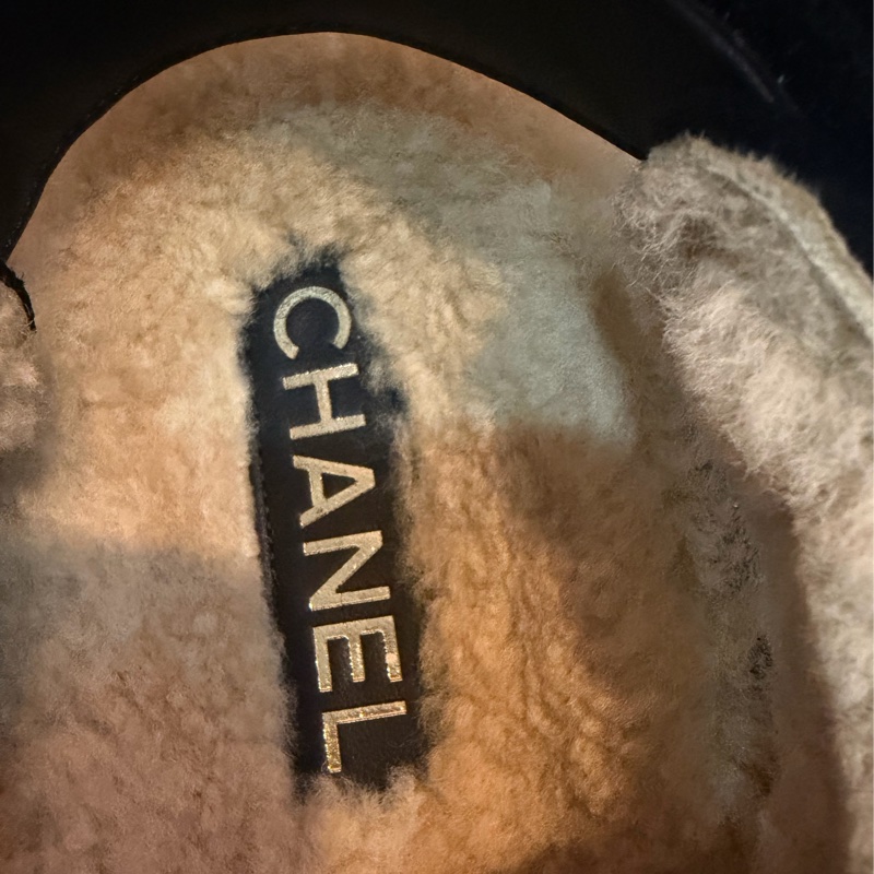Chanel 馬毛羊羔毛涼鞋-8
