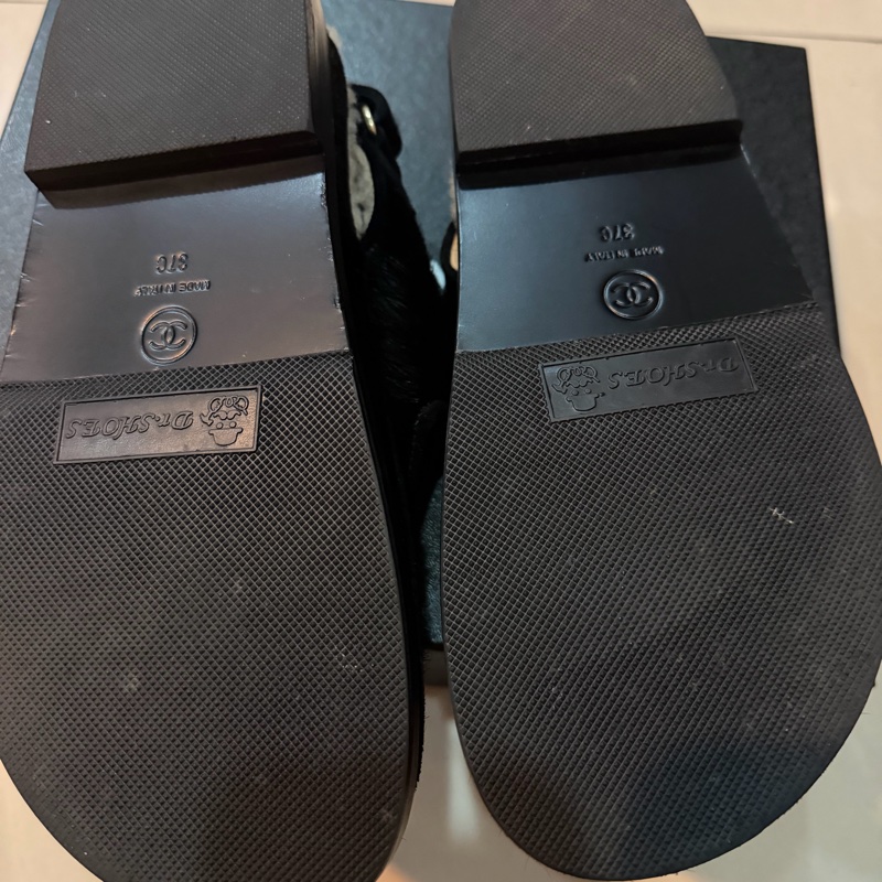 Chanel 馬毛羊羔毛涼鞋-9