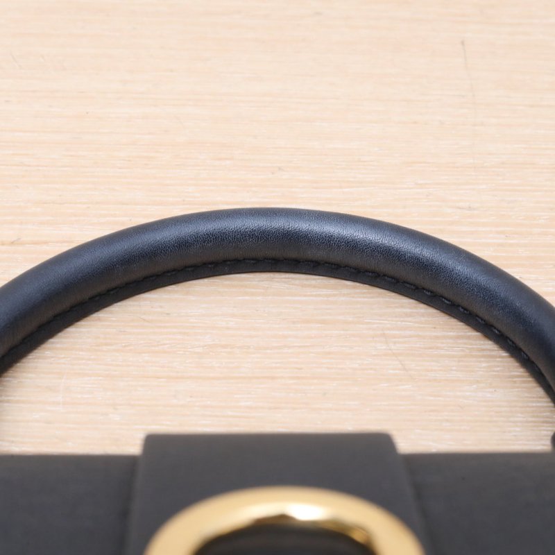 Locky BB 鎖頭包 黑色 PVC 金扣 2019-5