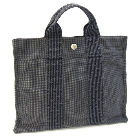 愛馬仕 Air Line Tote PM 手提包，灰色帆布，迷你款，男女通用，愛馬仕