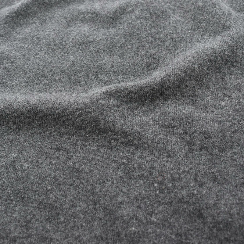 香奈兒 COCO 標誌針織連身裙 短袖 P46849K05893 羊絨灰色 二手 #34-6