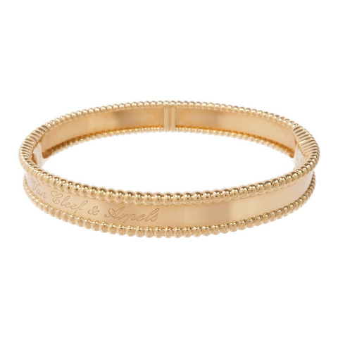 Van Cleef & Arpels 18K黃金Perlée Signature Bracelet手鐲