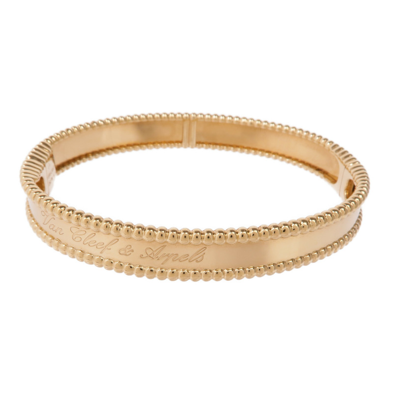 Van Cleef & Arpels 18K黃金Perlée Signature Bracelet手鐲-2