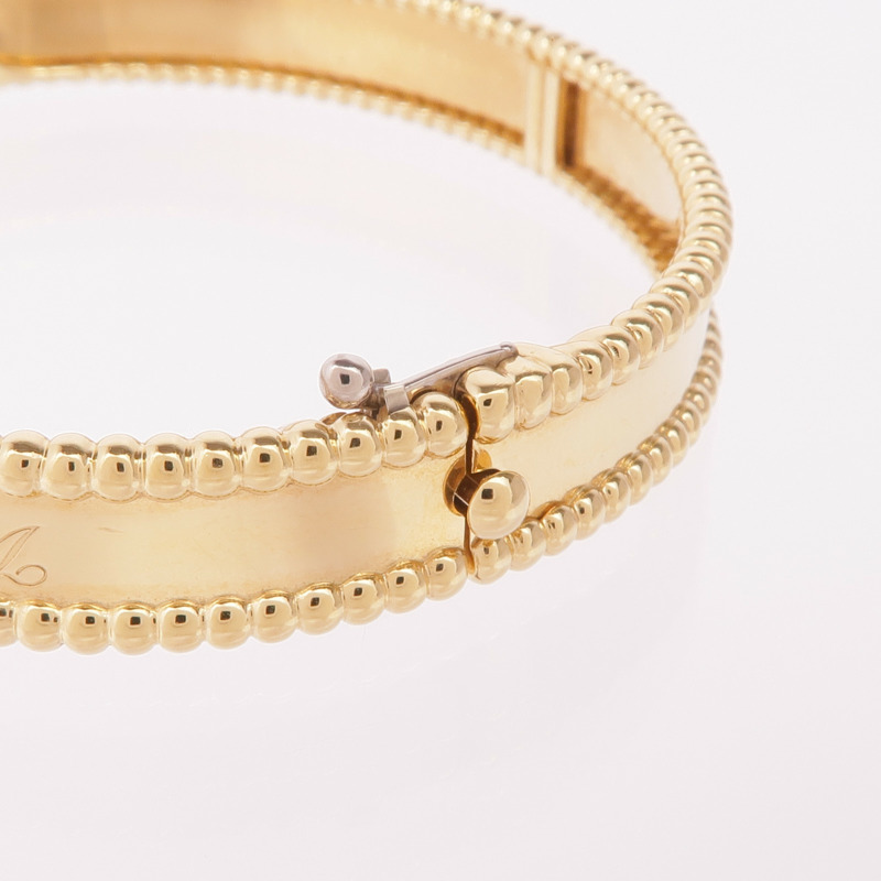 Van Cleef & Arpels 18K黃金Perlée Signature Bracelet手鐲-4