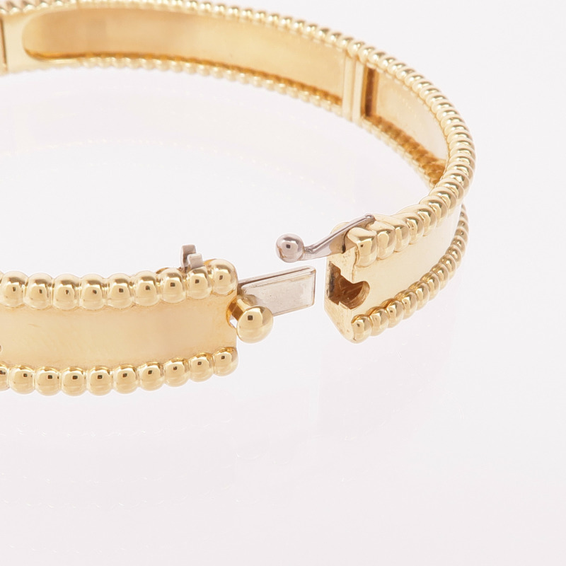 Van Cleef & Arpels 18K黃金Perlée Signature Bracelet手鐲-5