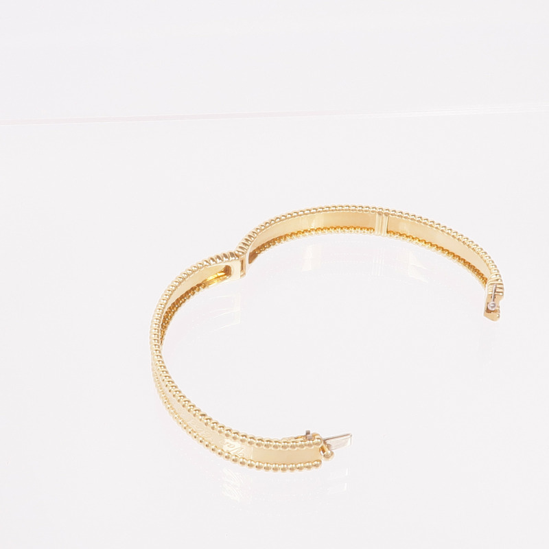 Van Cleef & Arpels 18K黃金Perlée Signature Bracelet手鐲-6