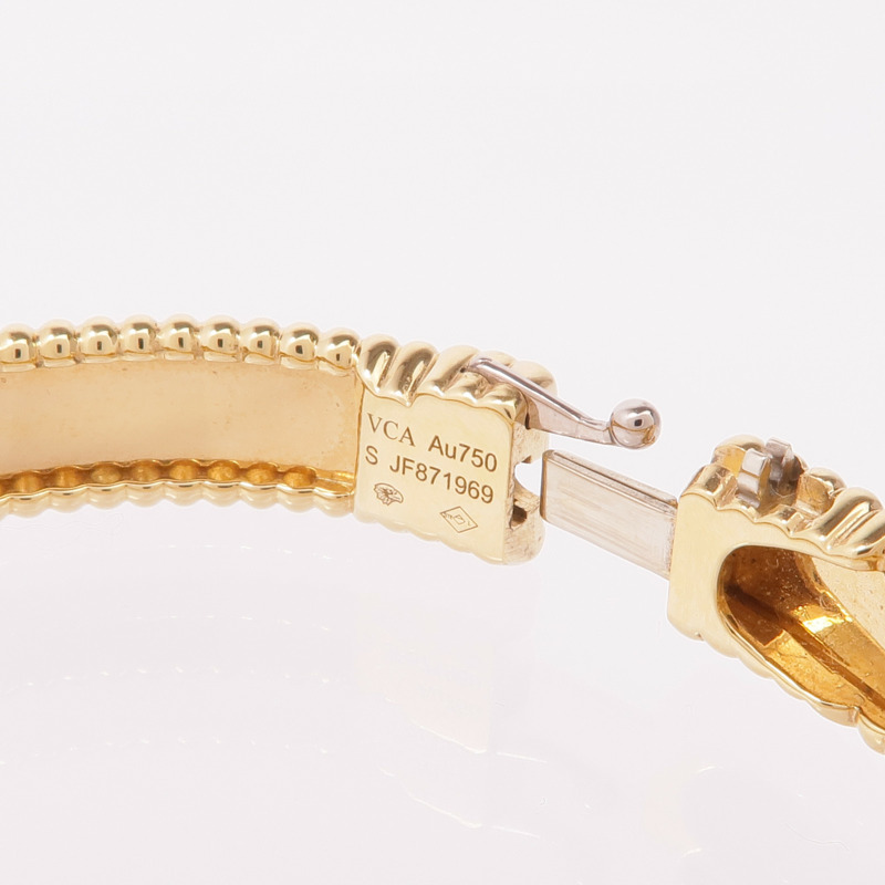 Van Cleef & Arpels 18K黃金Perlée Signature Bracelet手鐲-7