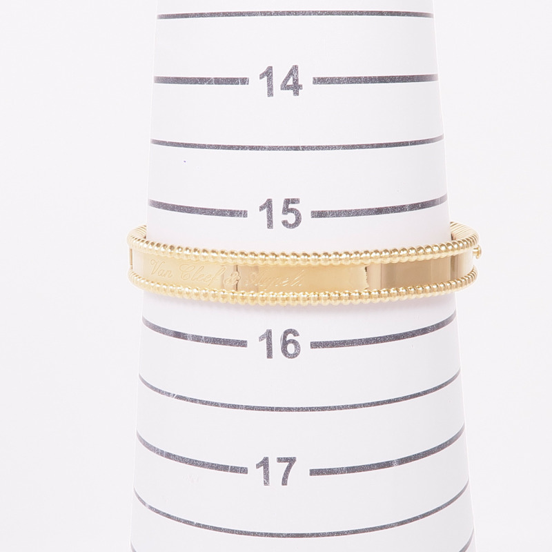 Van Cleef & Arpels 18K黃金Perlée Signature Bracelet手鐲-9