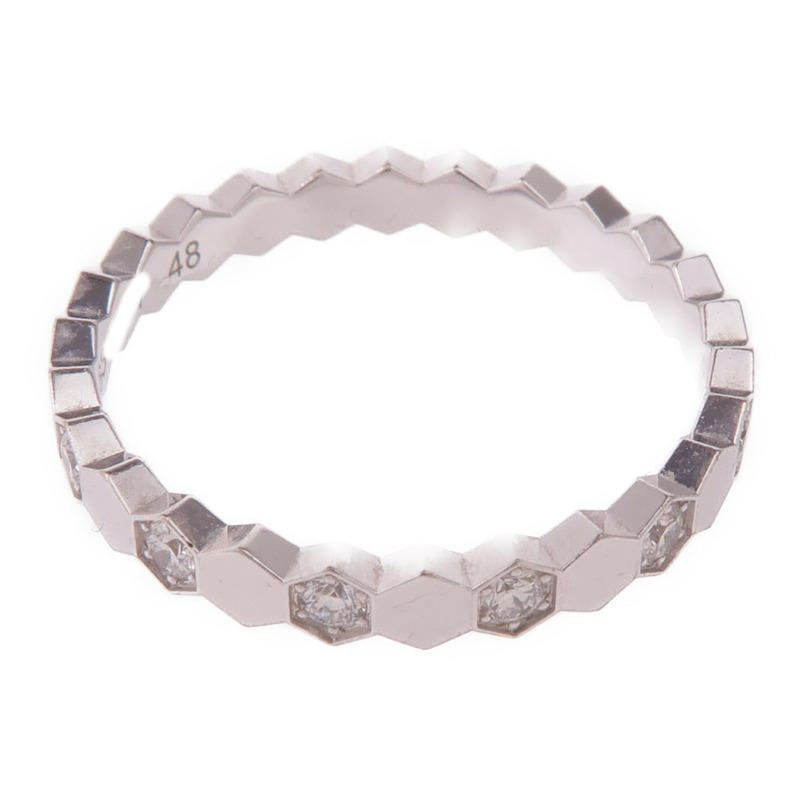 Chaumet 18K白金Bee de Chaumet Ring鑽石戒指Chaumet#48/US#4.5-3