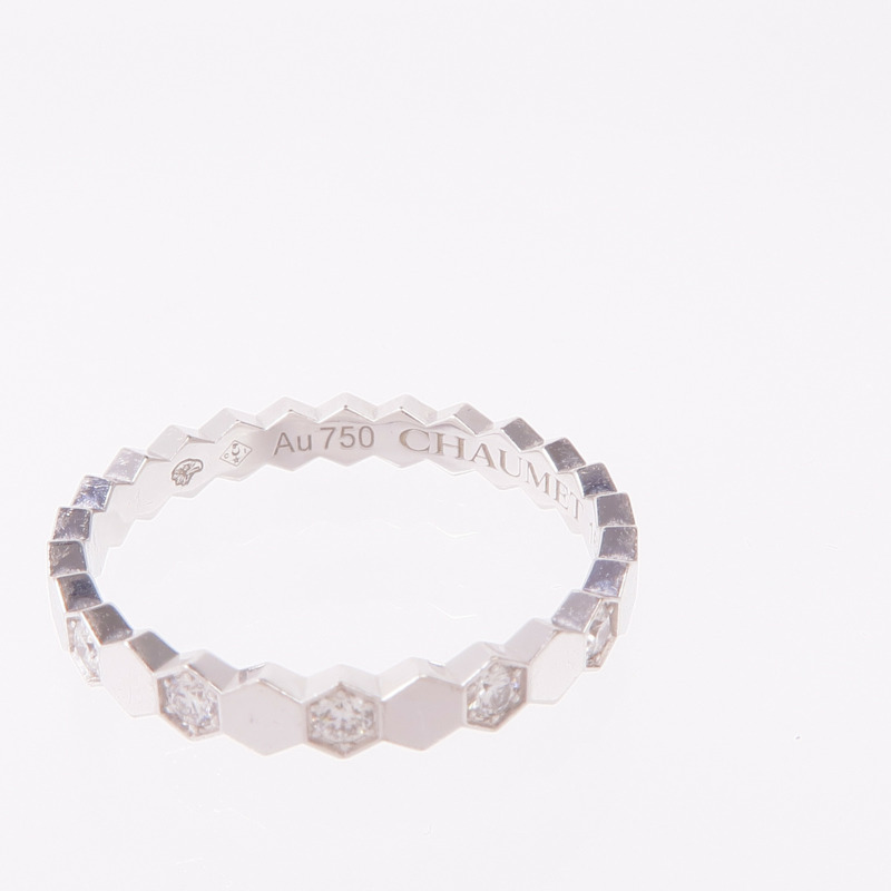 Chaumet 18K白金Bee de Chaumet Ring鑽石戒指Chaumet#48/US#4.5-4