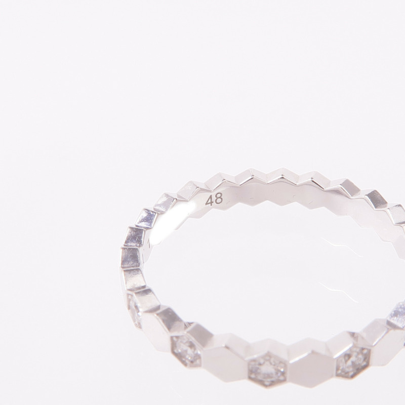 Chaumet 18K白金Bee de Chaumet Ring鑽石戒指Chaumet#48/US#4.5-5