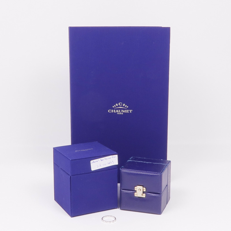 Chaumet 18K白金Bee de Chaumet Ring鑽石戒指Chaumet#48/US#4.5-8